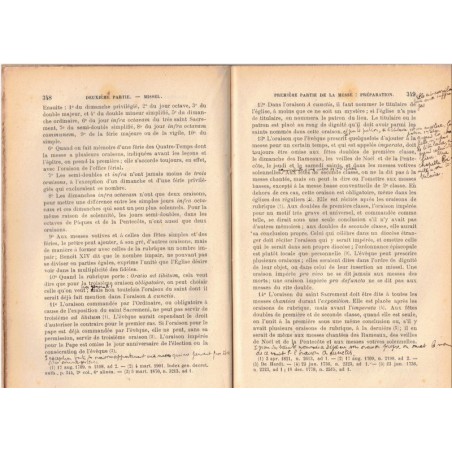 Leçons élémentaires de liturgie à l'usage des séminaires, Th. Bernard, 1909 - enseignement théologie, messe, catholicisme