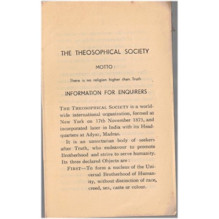 Theosophy, Inde, The truth through Theosophy, Theosophy and war, Annie Besant, 1939 - Blavatsky, Indes, spiritualité, bouddhisme