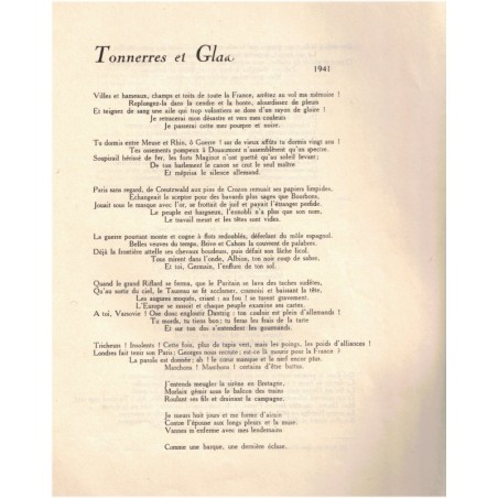 René-Salvator Catta, Poèmes de la Cathédrale de France I, 1947 avec dédicace et lettre écrivain