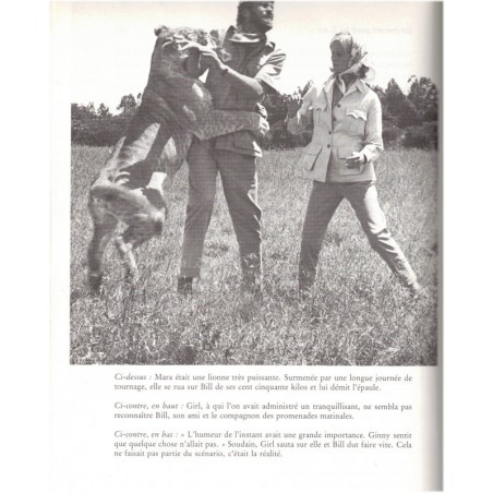 Joy et nos lions, George Adamson, 1987 - fauves, Afrique, animaux sauvages, , Kenya