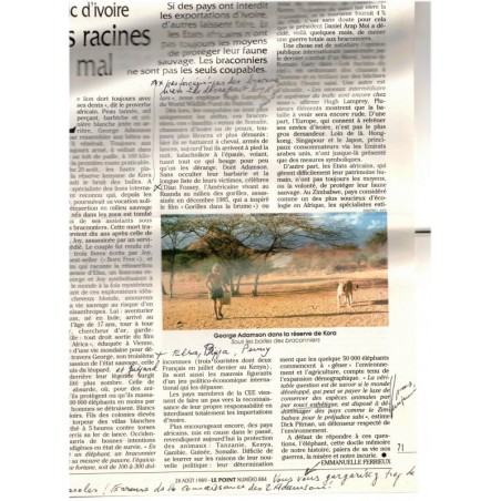 Joy et nos lions, George Adamson, 1987 - fauves, Afrique, animaux sauvages, , Kenya