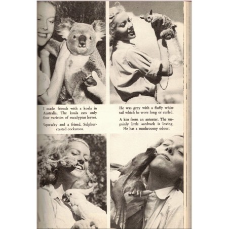 Leopard in my lap, Michaela Denis, 1955 - wild animals, animaux sauvages, safaris photos, ethnologie, tribus