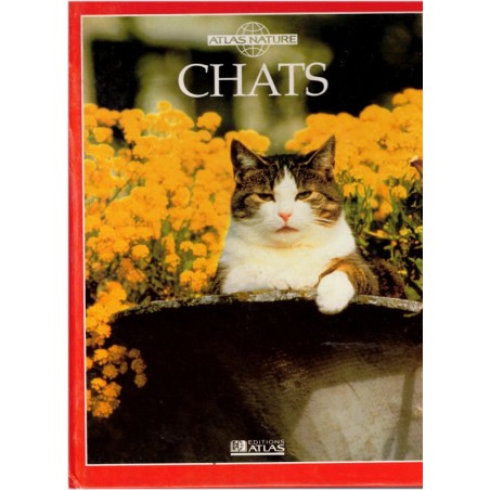 Chats, Atlas Nature, 1990 - beau livre chats, animaux domestiques