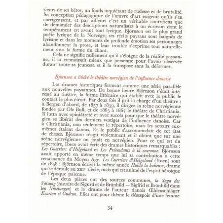 Au-delà des forces, Björntjerne Björnson, 1964, Collection des Prix Nobel de Littérature - écrivains norvégiens, Norvège