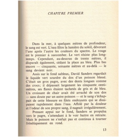 Les chiens de mer, Peter Benchley, 1976 - roman thriller, suspense, plongée, écrivains américains, requins