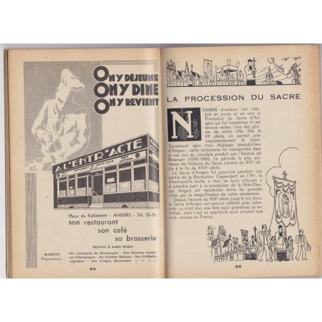 Anjou, verger fleuri de la France, 1938, Syndicat d'initiative de l'Anjou - tourisme Anjou