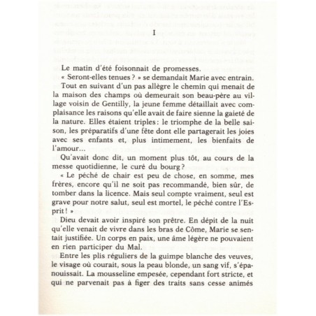 Le jeu de la tentation, Jeanne Bourin, 1981 - Moyen Age 13e siècle, enluminures, roman d'amour, roman historique