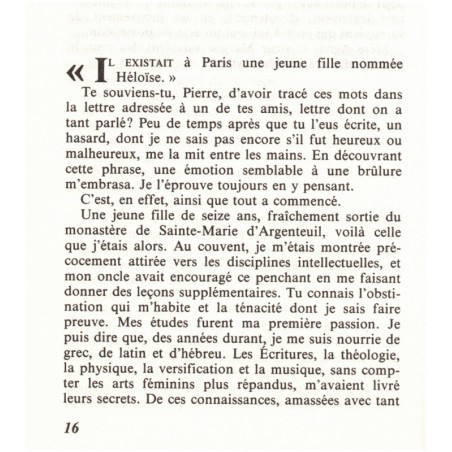 Très sage Héloïse, Jeanne Bourin, 1980 - roman historique, amour Héloïse et Abélard, Moyen Age
