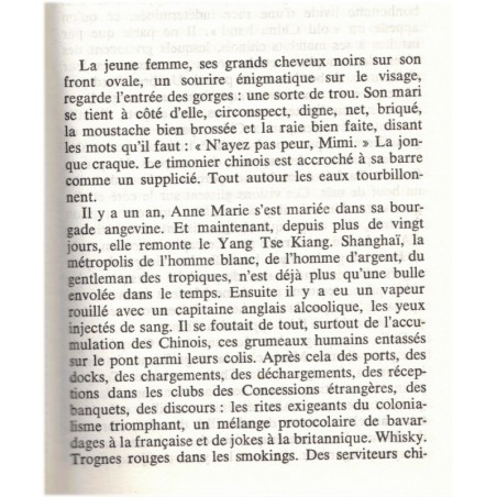 Monsieur le Consul, Lucien Bodard, 1973 - roman biographique, Français en Chine en 1920