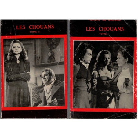 Les chouans, 2 tomes, Honoré de Balzac, 1951 - littérature 19e siècle, romans d'amour, romans historiques