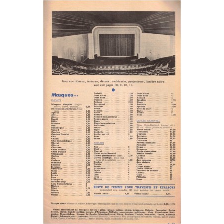 Guide du spectacle et des fêtes catalogue activités manuelles scolaires 1960, L'Amicale Billaudot - jouets, catalogue,