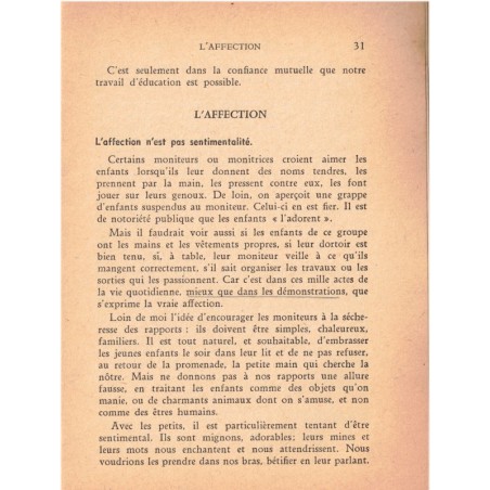 La colonie de vacances, le moniteur, la monitrice, Gisèle de Failly, 1955 - pédagogie, éducation enfants