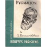 Programme Pygmalion, Bernard Shaw, Théâtre des Bouffes-Parisiens 1955 - Jeanne Moreau, Jean Marais, Noël Roquevert,