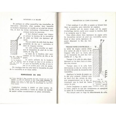 Initiation à le reliure, P. Aufschneider, 1966 - artisanat, bibliophile, antiquités