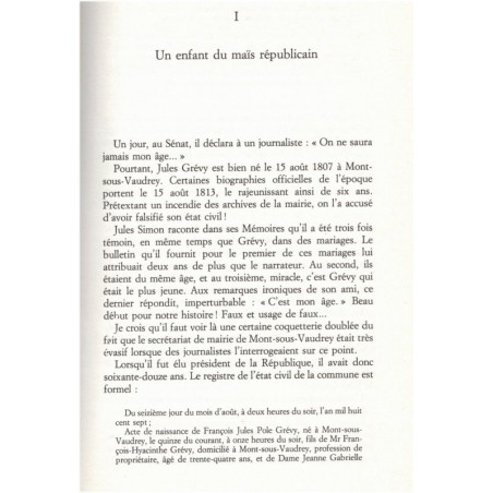 Jules Grévy ou la République debout, Pierre Jeambrun, 1991 - biographie, politique, président IIIe République