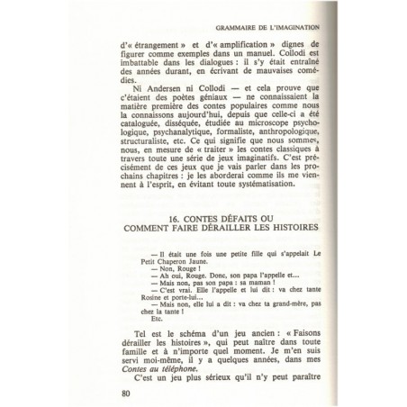 Grammaire de l'imagination, Gianni Rodari, 1987 - art de raconter des histoires, contes, littérature jeunesse