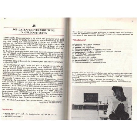 Heute und Morgen, die Deutsche Wirtschaft, classe de 1ère, Rosemarie Moulin, 1980 - manuels d'allemand, allemand commercial,