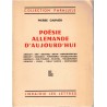 Poésie allemande d'aujourd'hui, Pierre Garnier, 1955 - littérature allemande, anthologie poésie, poètes,