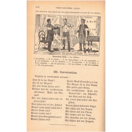 La première année d'allemand, Halbwachs et Weber 1934 - manuel d'allemand