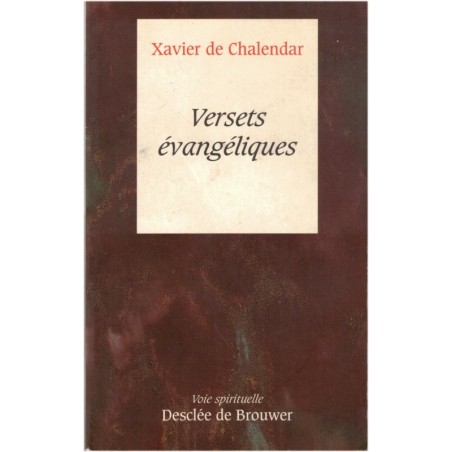 Versets évangéliques, Xavie de Chalendar, 1996 - , Evangile, méditation
