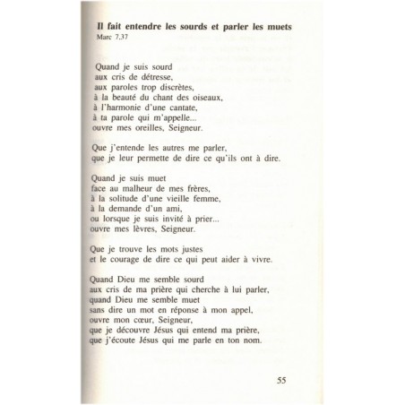 Versets évangéliques, Xavie de Chalendar, 1996 - , Evangile, méditation