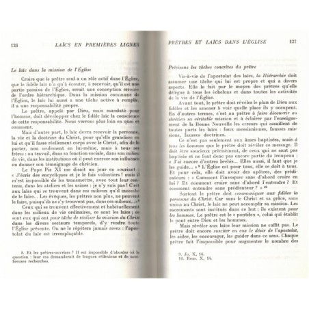 Laïcs en premières lignes, Joseph Cardijn, 1963 - apostolat des laics, laïcs et Eglise