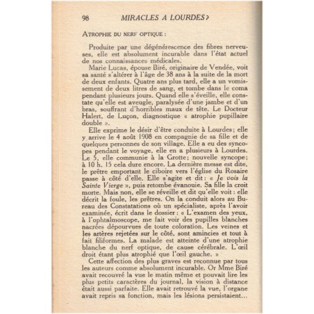 Miracles à Lourdes, J.M. Tauriac, 1957 - croire aux miracles, guérisons miraculeuses, Lourdes,