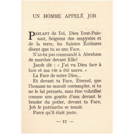 Un homme appelé Job, Pierre Montmajour, 1941 - Ancien Testament, poème, édition numérotée