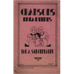 Chansons enfantines, Schoenhaupt, 1930 - partitions de musique jeunesse, chants, comptines