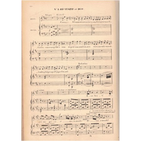 Opéra Robert le Diable, Meyerbeer, 1886 - partition de musique classique