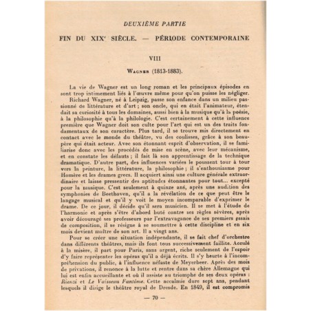 Histoire de la musique T3 classe de 4e, Martinès, 1951 - musiciens, manuel de musique