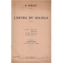 L'heure du solfège, livre 1 classes de 6e et 5e, B. Forest, 1939 - manuels de musique, solfège