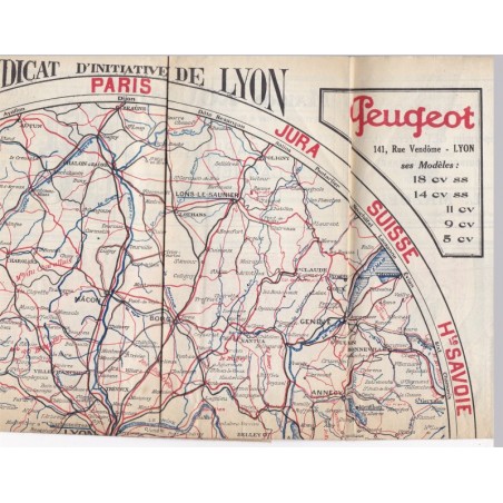 Lyon pittoresque 1928, guide du Syndicat d'initiative de Lyon - guide touristique Lyon en 1930, villages du Rhône
