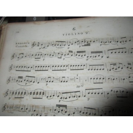 Mozart, Opéra 10, 6 Quartetto et 8 Quintetto, 1807, éditeur Jean-Jérôme Imbault, Oeuvres choisies de Mozart - partitions musique