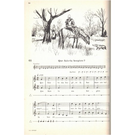 Musique à travers chants T1 chants et exercices, Andrée Levallois,  - manuel de musique