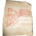Elsass-Marsch, Marche alsacienne, R. Foerster, partition de musique, Alsace Lorraine