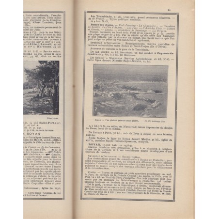 Les guides rouge Baneton-Thiolier, Vendée, Charentes et plages, Poitou, années 1930 - guide touristique