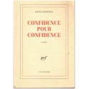 Confidence pour confidence, Paule Constant, 1998 - roman, psychologie féminine