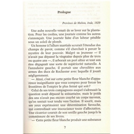 Le paravent déchiré, Paul Couturiau, 2003 - roman, Chine XVIIIe siècle, opium