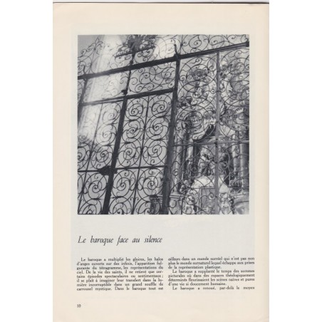 L'art sacré, septembre octobre 1954, Le silence