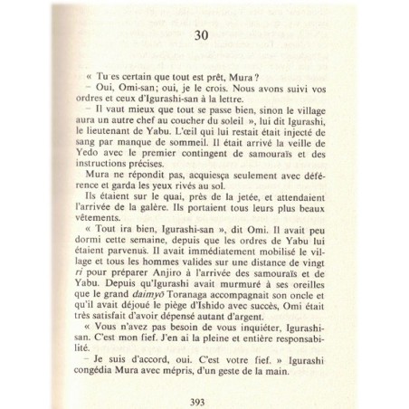 Shögun le roman des samouraïs, T2, James Clavell, 1979 - Japon XVIIe siècle, société féodale japonaise, roman d'aventure