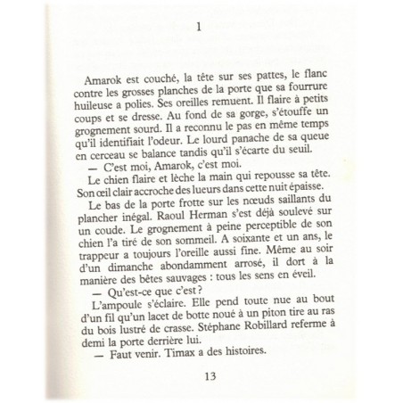 Amarok, Bernard Clavel, 1987 - chien de traîneau, Grand nord, Canada, chiens,