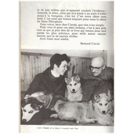 Amarok, Bernard Clavel, 1987 - chien de traîneau, Grand nord, Canada, chiens,