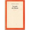 La nuit du Décret, Michel Del Castillo, 1981 - vie de policier, Espagne, roman