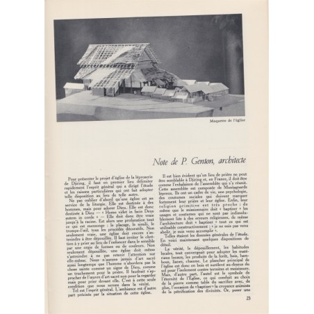 L'art sacré, novembre décembre 1954, Jeunes architectes au travail