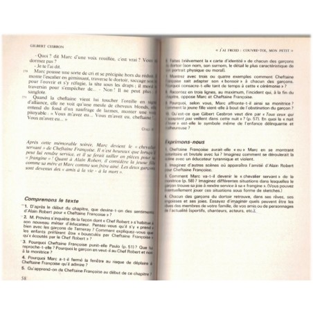 Chiens perdus sans collier, Gilbert Cesbron, 1985 - une œuvre un thème, l'enfance délinquante, manuels de littérature