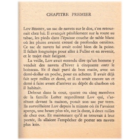La route du tabac, Erskine Caldwell, 1971 - Vieux Sud, petits fermiers blancs, pauvreté, Etats-Unis, Amérique 1930