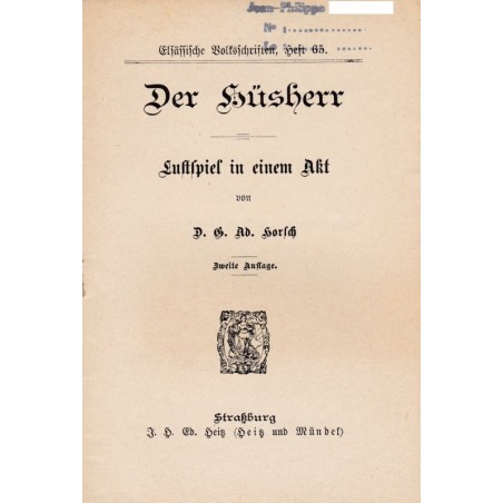 Théâtre alsacien, Der Hüsherr von Horsch