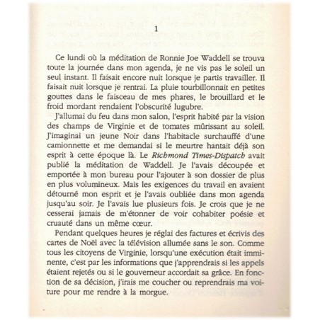 Une peine d'exception, Patricia Cornwell, 1994 - enquête médecin légiste, thriller
