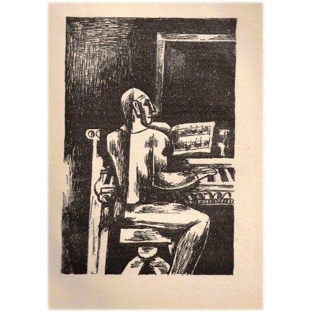 Le chant du bienheureux, Jacques Chardonne, 1954 - roman livre moderne illustré